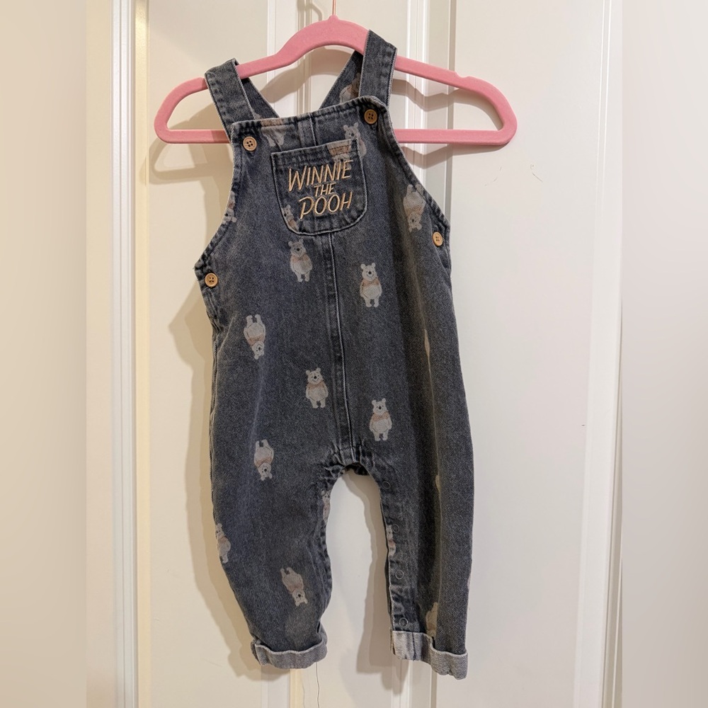 Disney baby Winnie the Pooh overalls. Size 12 months.